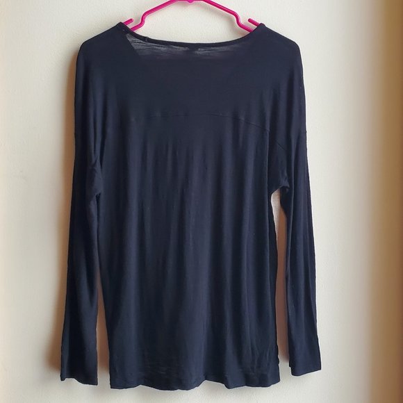 Madewell Tan & Black V-Neck Jersey Size Medium - Picture 9 of 10